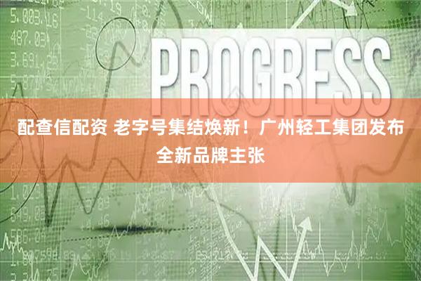 配查信配资 老字号集结焕新！广州轻工集团发布全新品牌主张