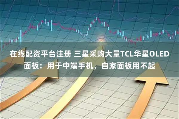 在线配资平台注册 三星采购大量TCL华星OLED面板：用于中端手机，自家面板用不起