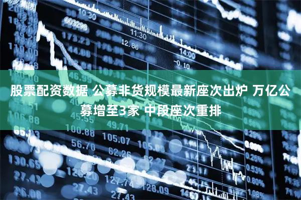 股票配资数据 公募非货规模最新座次出炉 万亿公募增至3家 中段座次重排